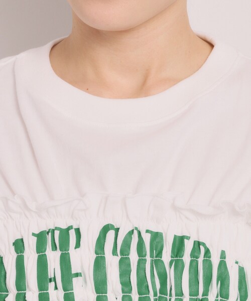 ITS'DEMO(イッツデモ)の「<Lee> SHIRRING TEE(Tシャツ/カットソー・レディース・グレー/オフホワイト/チャコールグレー・00)」の19枚目の写真