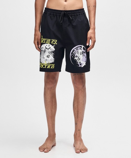 DEUS EX MACHINA(デウスエクスマキナ)の「FILMGRAB SWIM SHORT(水着・メンズ・ブラック・M/L/S)」の1枚目の写真