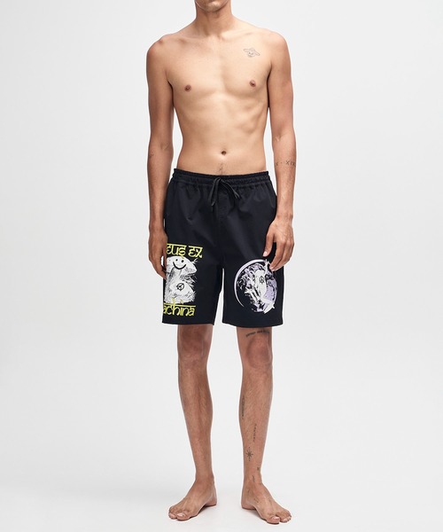 DEUS EX MACHINA(デウスエクスマキナ)の「FILMGRAB SWIM SHORT(水着・メンズ・ブラック・M/L/S)」の3枚目の写真