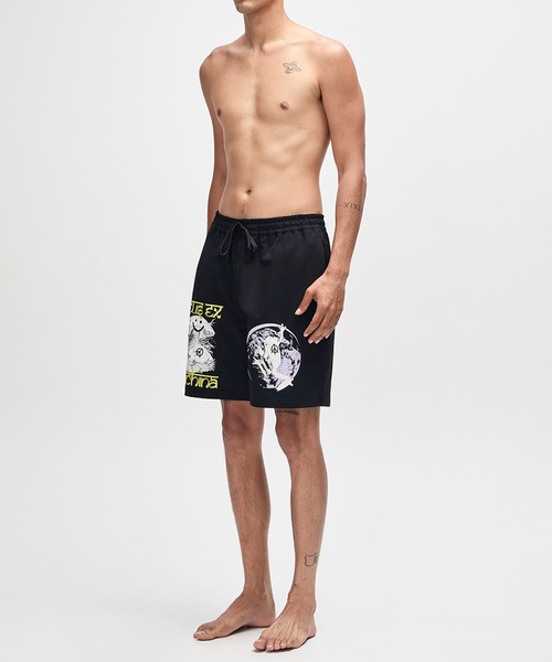 DEUS EX MACHINA(デウスエクスマキナ)の「FILMGRAB SWIM SHORT(水着・メンズ・ブラック・M/L/S)」の4枚目の写真