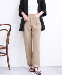 リサイクルストレッチツイルセンターシームテーパードパンツ