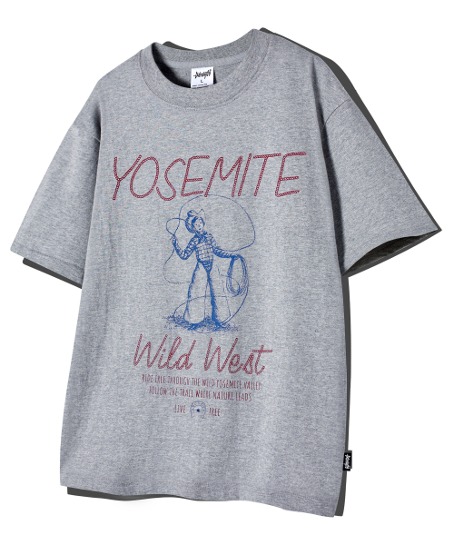 YOSEMITE(ヨセミティ)の「ワイルドウェスト 半袖Tシャツ グレー YT-3Y19(Tシャツ/カットソー・レディース・グレー・MEDIUM/LARGE/X-LARGE)」の1枚目の写真