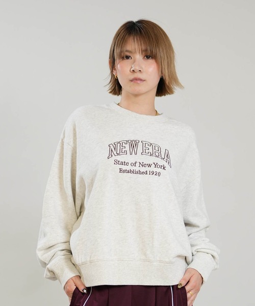 NEW ERA(ニューエラ)の「NEW ERA/ニューエラ スウェット 15129249/15129251(スウェット・レディース・ライトグレー/レッド・M/S)」の3枚目の写真