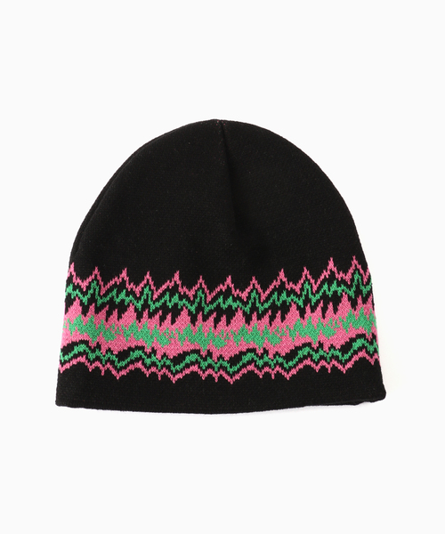 YESEYESEE(イエスアイシー)の「YESEYESEE / イエスアイシー SN Pointy beanie(ニットキャップ/ビーニー・メンズ・ブルー/ブラック・FREE)」の3枚目の写真