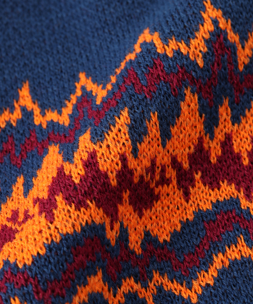 YESEYESEE(イエスアイシー)の「YESEYESEE / イエスアイシー SN Pointy beanie(ニットキャップ/ビーニー・メンズ・ブルー/ブラック・FREE)」の5枚目の写真