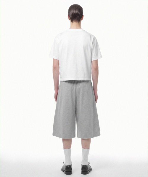 PRINOAR（プリノア）の「スポーツセミクロップ半袖Tシャツ - ホワイト（Tシャツ/カットソー・レディース・ホワイト・SMALL/MEDIUM/LARGE）」の5枚目の写真