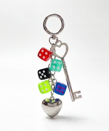 HOOK（フック）の「HOOK ダイスキューブ ハート チャーム キーチェーン ストリート キーホルダー（チャーム）」