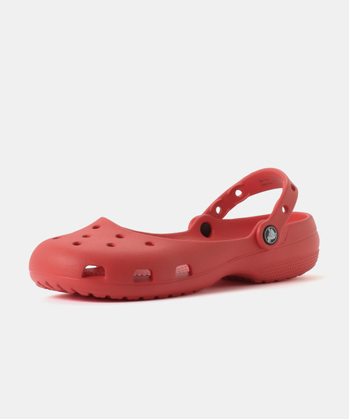 crocs（クロックス）の「Crocs CLASSIC BALLET 211944-8C1（サンダル・レディース・レッド・24cm/22cm/23cm/25cm）」の2枚目の写真
