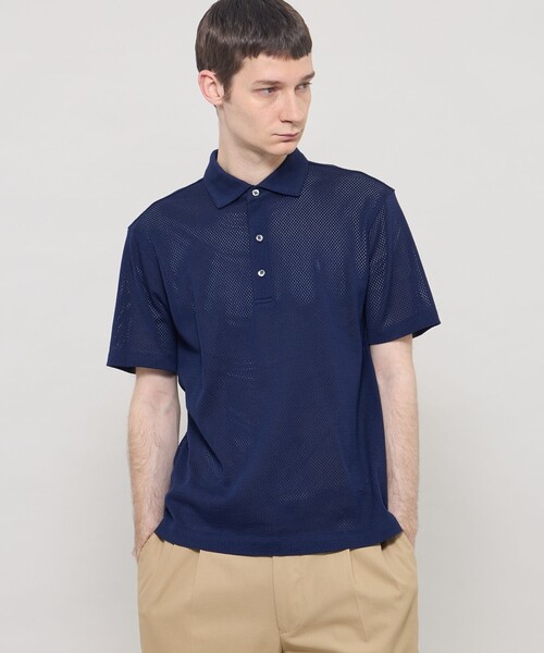MACKINTOSH LONDON（マッキントッシュ ロンドン）の「ラッセルメッシュポロシャツ（ポロシャツ・メンズ・ライトグレー/ブラウン系その他3/ネイビー・M/XL/L）」の3枚目の写真