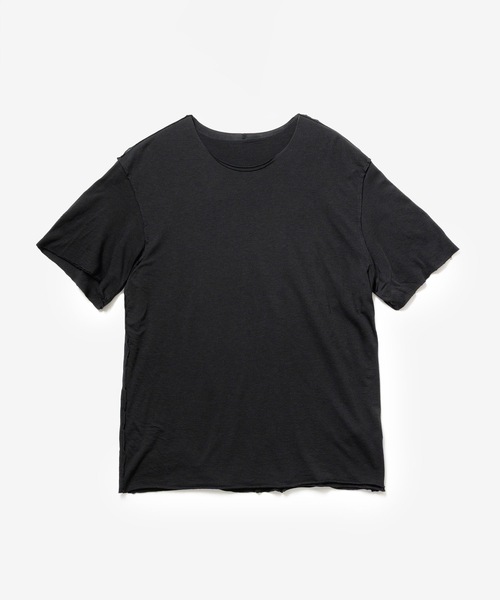 ATTACHMENT(アタッチメント)の「CO/CU ジャージー スリムフィット レイヤード S/S TEE / CO/CU JERSEY SLIM FIT LAYERED S/S TEE(Tシャツ/カットソー・メンズ・ダークブラウン/ブラック/ライトカーキ/グレー/ホワイト・4/2/1/3)」の2枚目の写真