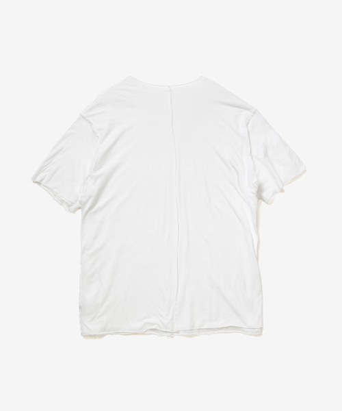 ATTACHMENT(アタッチメント)の「CO/CU ジャージー スリムフィット レイヤード S/S TEE / CO/CU JERSEY SLIM FIT LAYERED S/S TEE(Tシャツ/カットソー・メンズ・ダークブラウン/ブラック/ライトカーキ/グレー/ホワイト・4/2/1/3)」の7枚目の写真