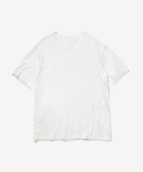 ATTACHMENT(アタッチメント)の「CO/CU ジャージー スリムフィット レイヤード S/S TEE / CO/CU JERSEY SLIM FIT LAYERED S/S TEE(Tシャツ/カットソー・メンズ・ダークブラウン/ブラック/ライトカーキ/グレー/ホワイト・4/2/1/3)」の6枚目の写真