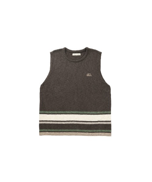 #Re:room(リルーム)の「マルチカラースラブニットノースリーブ(Tシャツ/カットソー・メンズ・ベージュ/ライトブラック・MEDIUM/SMALL)」の16枚目の写真