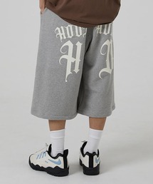 HOODHOOD | 【UNISEX】HOODHOOD／バックプリントバミューダパンツ(裏毛)(スウェットパンツ)