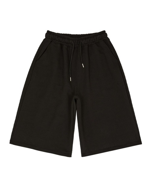 HOODHOOD(フッドフッド)の「【UNISEX】HOODHOOD/バックプリントバミューダパンツ(裏毛)(スウェットパンツ・レディース・ブラック/グレー/グレー系カモフラージュ・LARGE/MEDIUM)」の6枚目の写真