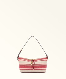 FURLA ツイード トートバッグ レッド系 チャーム h530 FURLA｜フルラの 