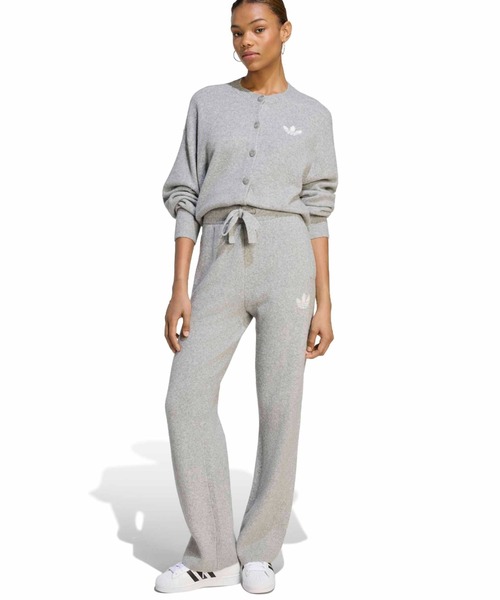 adidas(アディダス)の「adidas ESSENTIALS KNIT PANT / アディダス エッセンシャルズ ニット パンツ(その他パンツ・レディース・グレー・S/M/L)」の7枚目の写真