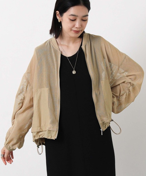 Gready Brilliant（グレディブリリアン）の「メッシュシアーブルゾン（ブルゾン・レディース・オフホワイト/ベージュ・38）」の19枚目の写真