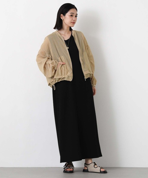 Gready Brilliant（グレディブリリアン）の「メッシュシアーブルゾン（ブルゾン・レディース・オフホワイト/ベージュ・38）」の16枚目の写真