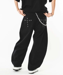 SHORT ROUND/【26年春夏新作】ハトメバッククロスモチーフパンツ