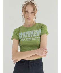 Pink Motel Statement Tee_Green