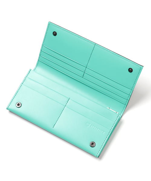 NAUGHTIAM（ノーティアム）の「NAUGHTIAM(ノーティアム)ラバーマンズ シリーズ　長財布（財布・メンズ・パープル/グリーン/ピンク/ミント・FREE）」の14枚目の写真