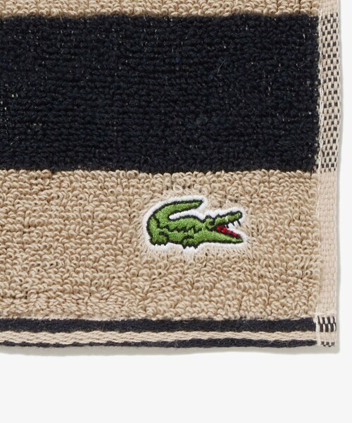 LACOSTE(ラコステ)の「【EC限定ギフトbox付き】ボーダータオルハンカチ&ラインリブショートソックスセット(ソックス/靴下・メンズ・グリーン/ベージュ・27.0cm)」の8枚目の写真