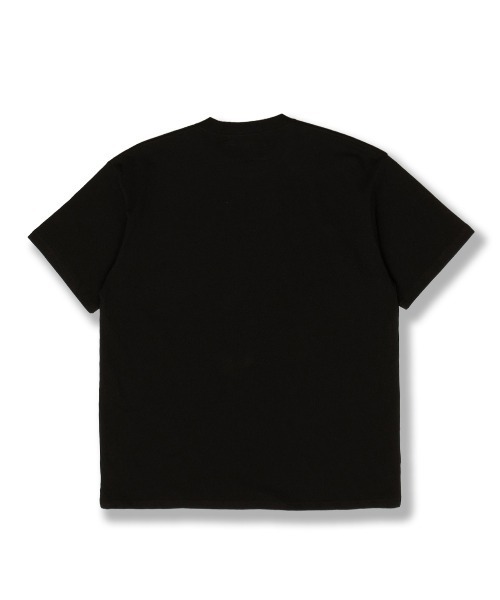 UNIVERSAL OVERALL(ユニバーサルオーバーオール)の「UNIVERSAL OVERALL / hamburger SS TEE / ハンバーガープリント半袖Tシャツ(Tシャツ/カットソー・メンズ・ホワイト/ブラウン/ブラック・L/M)」の4枚目の写真