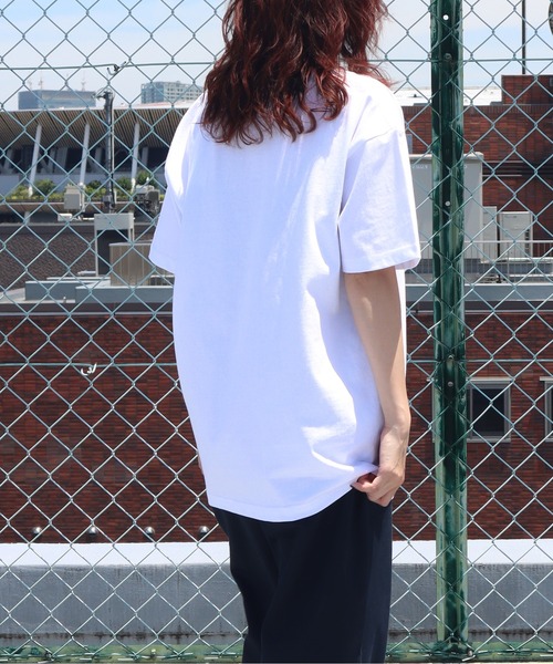 UNIVERSAL OVERALL(ユニバーサルオーバーオール)の「UNIVERSAL OVERALL / hamburger SS TEE / ハンバーガープリント半袖Tシャツ(Tシャツ/カットソー・メンズ・ホワイト/ブラウン/ブラック・L/M)」の8枚目の写真