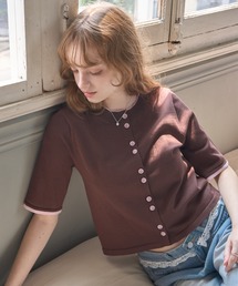 バイカラーサマーレイヤードトップス/Two-tone summer layered top