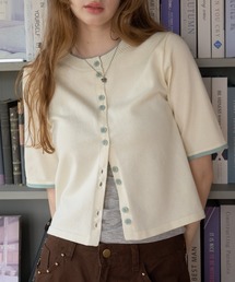 バイカラーサマーレイヤードトップス/Two-tone summer layered top