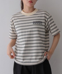 【cheriella】ワンポイントロゴ刺繍Tシャツ ONE POINT LOGO EMBROIDERY T-SHIRT