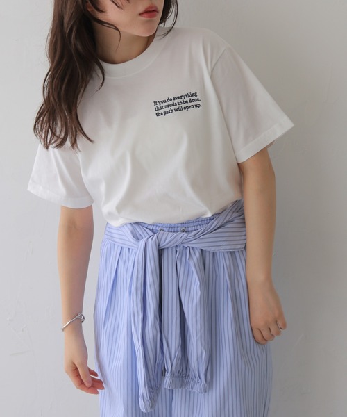cheriella(シェリエラ)の「【cheriella】ワンポイントロゴ刺繍Tシャツ ONE POINT LOGO EMBROIDERY T-SHIRT(Tシャツ/カットソー・レディース・ホワイト/ホワイト系その他/ホワイト系その他2・MEDIUM)」の17枚目の写真