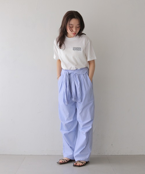 cheriella(シェリエラ)の「【cheriella】ワンポイントロゴ刺繍Tシャツ ONE POINT LOGO EMBROIDERY T-SHIRT(Tシャツ/カットソー・レディース・ホワイト/ホワイト系その他/ホワイト系その他2・MEDIUM)」の21枚目の写真