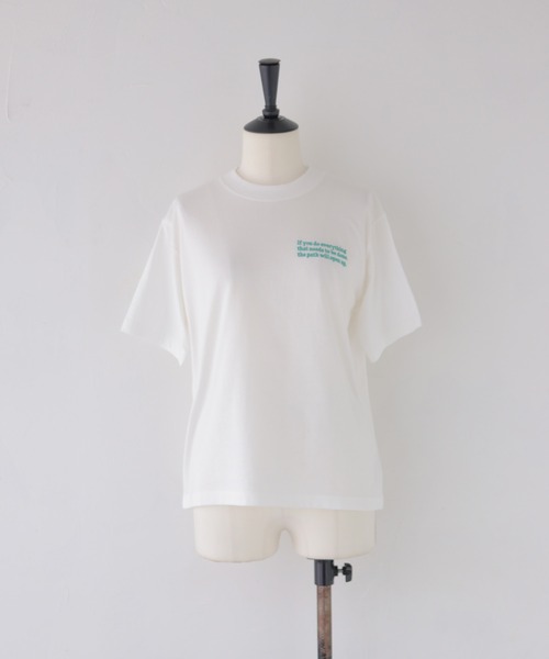 cheriella(シェリエラ)の「【cheriella】ワンポイントロゴ刺繍Tシャツ ONE POINT LOGO EMBROIDERY T-SHIRT(Tシャツ/カットソー・レディース・ホワイト/ホワイト系その他/ホワイト系その他2・MEDIUM)」の8枚目の写真