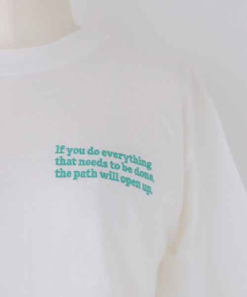 cheriella(シェリエラ)の「【cheriella】ワンポイントロゴ刺繍Tシャツ ONE POINT LOGO EMBROIDERY T-SHIRT(Tシャツ/カットソー・レディース・ホワイト/ホワイト系その他/ホワイト系その他2・MEDIUM)」の9枚目の写真