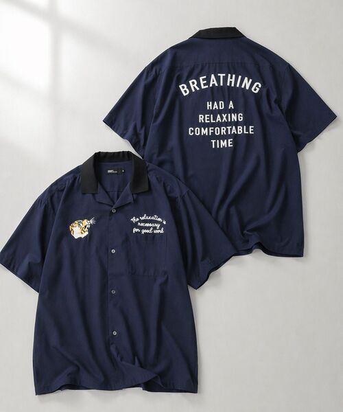 CRAFT STANDARD BOUTIQUE(クラフトスタンダードブティック)の「オープンカラーボーリングシャツ(シャツ/ブラウス・メンズ・ブラック/ネイビー/グレー・M/L)」の3枚目の写真