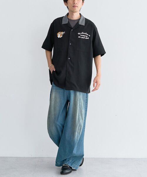 CRAFT STANDARD BOUTIQUE(クラフトスタンダードブティック)の「オープンカラーボーリングシャツ(シャツ/ブラウス・メンズ・ブラック/ネイビー/グレー・M/L)」の8枚目の写真