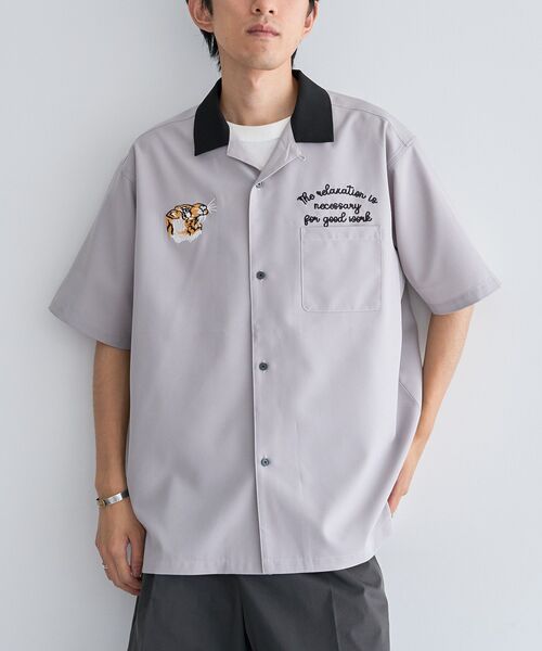 CRAFT STANDARD BOUTIQUE(クラフトスタンダードブティック)の「オープンカラーボーリングシャツ(シャツ/ブラウス・メンズ・ブラック/ネイビー/グレー・M/L)」の11枚目の写真