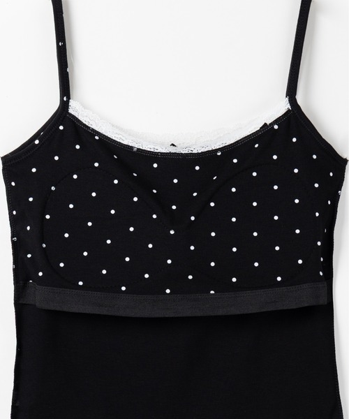 me+em select（ミームセレクト）の「【 ３color 】ミニリボンドットレースキャミソール ／ mini ribbon dot lace camisole（キャミソール・レディース・ブラック/グレー/ホワイト・FREE）」の19枚目の写真