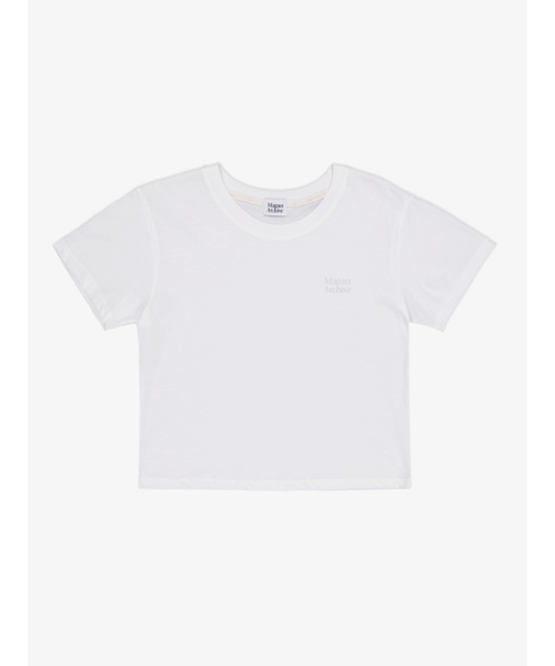 MAGNET ARCHIVE(マグネット アーカイブ)の「Glitter Crop Basic Tee (White)(Tシャツ/カットソー・レディース・その他・FREE)」の1枚目の写真