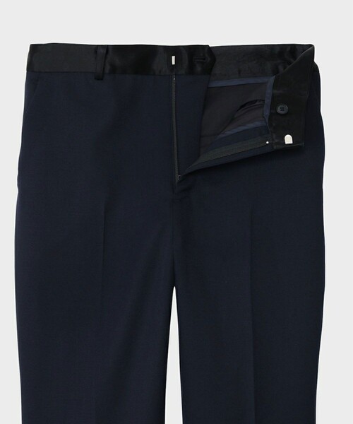 CINOH(チノ)の「【CINOH/チノ】BLACK FORMAL INSIDE ZIP PANTS/ブラックフォーマルインサイドジップパンツ(スラックス・レディース・ブラック/ネイビー・38/36)」の3枚目の写真