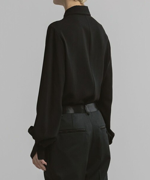 CINOH(チノ)の「【CINOH/チノ】BLACK FORMAL INSIDE ZIP PANTS/ブラックフォーマルインサイドジップパンツ(スラックス・レディース・ブラック/ネイビー・38/36)」の7枚目の写真