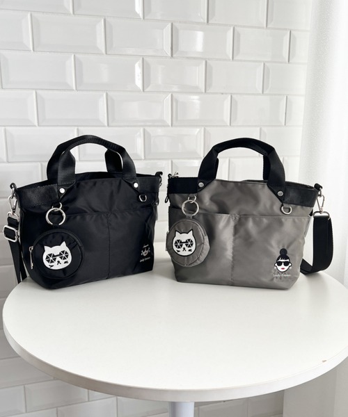 HAPPY FACE（ハッピーフェイス）の「EMMAポーチ付き２WAYショルダー　BK（ショルダーバッグ・レディース・ブラック・ONE SIZE）」の4枚目の写真