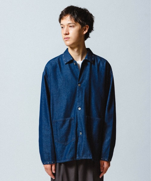 THE BOLDMAN(ザ ボールドマン)の「Rivet Denim Shirts / リベットデニムシャツ(シャツ/ブラウス・メンズ・ブルー/インディゴブルー・LARGE/MEDIUM)」の6枚目の写真