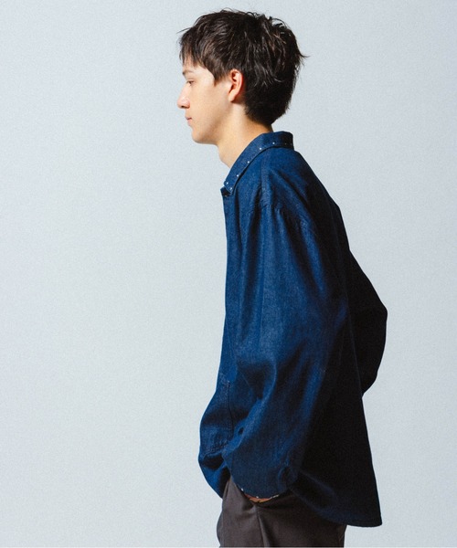 THE BOLDMAN(ザ ボールドマン)の「Rivet Denim Shirts / リベットデニムシャツ(シャツ/ブラウス・メンズ・ブルー/インディゴブルー・LARGE/MEDIUM)」の8枚目の写真