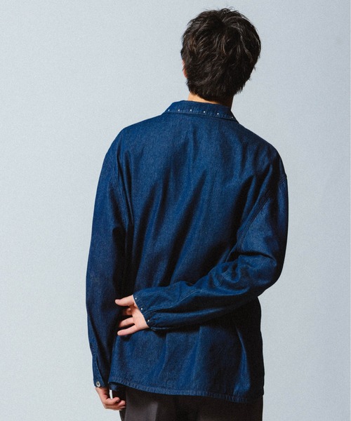 THE BOLDMAN(ザ ボールドマン)の「Rivet Denim Shirts / リベットデニムシャツ(シャツ/ブラウス・メンズ・ブルー/インディゴブルー・LARGE/MEDIUM)」の10枚目の写真