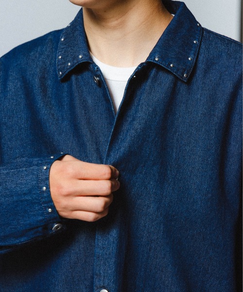 THE BOLDMAN(ザ ボールドマン)の「Rivet Denim Shirts / リベットデニムシャツ(シャツ/ブラウス・メンズ・ブルー/インディゴブルー・LARGE/MEDIUM)」の16枚目の写真
