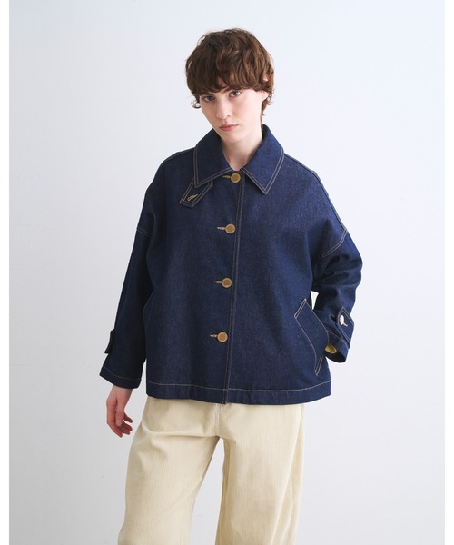 Traditional Weatherwear（トラディショナルウェザーウェア）の「MALTON B/T SHORT DENIM（デニムジャケット・レディース・ワンウォッシュ・30/34）」の2枚目の写真