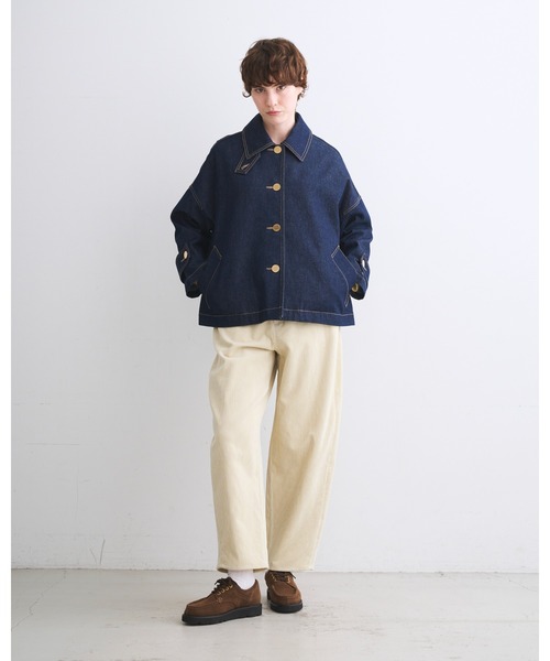 Traditional Weatherwear（トラディショナルウェザーウェア）の「MALTON B/T SHORT DENIM（デニムジャケット・レディース・ワンウォッシュ・30/34）」の3枚目の写真